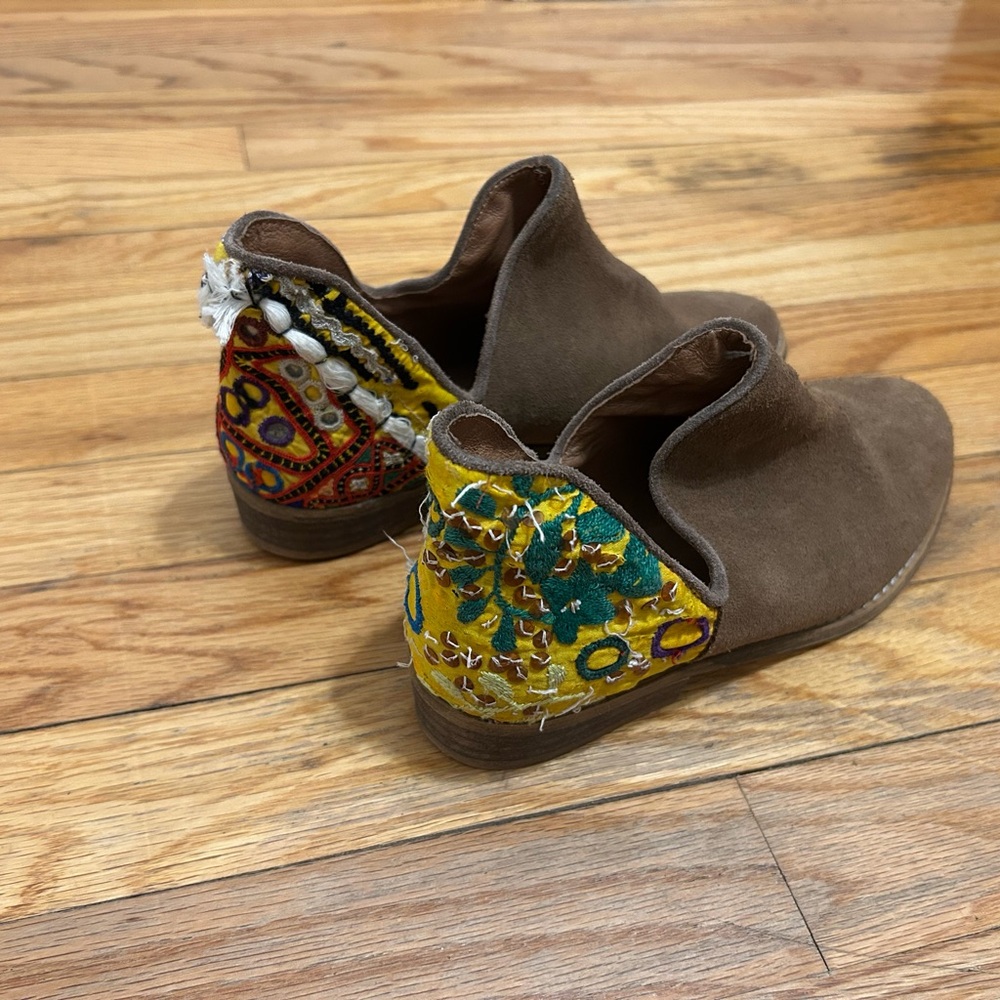 Colorful Embroidered Ankle Boots Made in Spain